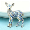 Cute Sika Deer Brooches For Women Unisex 2-color Rhinestone Animal Christmas Party Causal Brooch Pins Year Gifts - Image 4