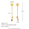 316L Stainless Steel Irregular Double O Letter Earrings Gold Plated Jewelry Women's Charm Earrings - Image 7