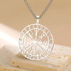 Vegvisir Pendant Necklace Nordic Runes Compass Necklace Protection Amulet Stainless Steel Jewelry - Image 1