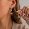 Christmas Tree Zircon Crystal Star Silver Color Earrings Stud Dangle Xmas Jewelry Women Party Gift - Image 27