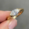 Silver Wedding Bands Women Rings with Marquise Zirconia Simple Elegant Female Accessories Jewelry - Image 2