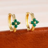 6/8/10mm Stainless Steel Zircon Flower Hoop Earring Small Gold Color Circle Hoops Huggie Piercing Earring Jewelry - Image 31