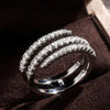 Surround Shaped Finger Rings for Women Shiny Crystal CZ Marriage Party Bridal Rings Statement Jewelry Whole - Image 7