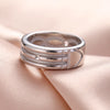Amulet Atlantis Ring Stainless Steel Wide Minimalist Rings for Men Women Couple Wedding Anniversary Jewelry Gift - Image 4