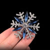 Christmas Blue Rhinestone Snowflake Brooches for Women Lapel Pins Multi-color Available Casual Party Accessories Gifts - Image 2