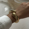 Exaggerated Wide Cuff Irregular Geometric Gold Color Chunky Bangles Bracelet for Women Men Punk Hip Hop Jewelry Gift - Image 5