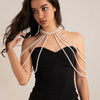 Imitation Pearl Tassel Shoulder Chain Bridal Body Jewelry - Image 12