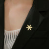 Stainless Steel Multi-Style Snowflake Lapel Pin Set Winter Themed Brooches Versatile Christmas Accessory Gift for Women - Image 5