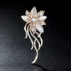 Rhinestone Feather Brooch Pin in Gold-Tone and Silver-Tone Styles - Image 22