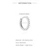 1PC Sparkling Piercing Stud Earrings Silver Shining Circle Earring For Women Ear Bone Earring Jewel - Image 44