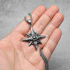 Simple Polar Star Compass Stainless Steel Men Necklaces Pendant Chain Punk For Women Jewelry Gifts Dropshiping - Image 2