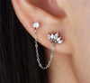 1PC Silver Crown Chain Tassel Zircon Drop Earrings For Women Gold Minimalism Earrings Jewelry Gift - Image 6