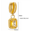 HECHENG,Rectangle Shape Pendant Earrings Color Enamel Tiny Ear Ring Gifts For Women Party Jewelry - Image 6