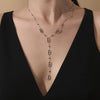 Y Shaped Pendant Necklace with Stainless Steel Chain - Image 4