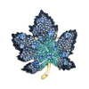 Colored Rhinestone Maple Leaf Brooch Leaf Shape Enamel Cardigan Clip Sparkling Brooch Pins Unisex - Image 7