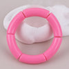 Colorful Acrylic Tube Bead Bangle with Elastic Fit - Image 11