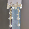 Elegant White Acrylic Bowknot Drop Earrings for Women Wedding Party Imitation Pearl Tassel Long Dangle Earrings Jewelry - Image 6