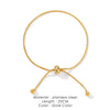 Korean Adjustable Stainless Steel Bracelet for Women Girl Men Design Gold Color Snake Chain Jewelry - Image 12