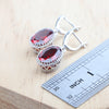 Silver Bridal Jewelry Sets Red Zirconia For Women Wedding Necklace Earrings Rings Bracelets Pendant - Image 6