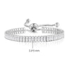 Simple Tennis Bracelet For Women Rectangle Zircon Silver Color Adjustable Bracelets On Hand Friend Gift Jewelry - Image 25