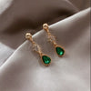 Vintage Elegance Multi-Style Clip-on Earrings for Non-Pierced Ears Women Retro Pearl Resin Tiger's Eye Stone Clip-ons Earrings - Image 4