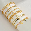 Stainless Steel Star Moon Sparkling Zircon Bracelet Geometric Double Layer Bracelet Party Gift Women Jewelry - Image 1