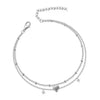 Bohemia Girl CZ Anklet Bracelets Heart Charm Chain Anklets for Women on Foot Leg Summer Beach Barefoot Jewelry - Image 6