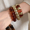 Square-Spliced Bead Bangle with Elastic Cord and Multiple Designs - Image 2