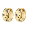 Gold Color Big Hoop Earrings for Women Zircon Star Round Circle Piercing Earrings Party Jewelry Accessories - Image 14