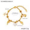 Heart Moon Star Drop Pendant Women Stainless Steel Bracelets Zircon Wedding Banquet Charm African Bracelet Jewelry - Image 9