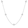 Dainty Lucky Leaf Necklace for Women Silver Gold Plated Cute CZ Flower Pendant Choker Jewelry Gifts - Image 3