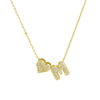 Gold Color Tiny Heart Dainty Zircon Initial Necklace Customizable Letter Name Choker Pendant for Women Birthday Party Jewelry Gi - Image 6