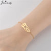 Simple Double Heart Stainless Steel Bracelet Women Men Scissors Pins Mountain Charm Bracelets Handmade Jewelry - Image 16