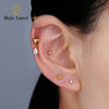 Titanium CZ Starburst Stud Earring 16G Sunrise Helix Stud Tragus Cartilage Labret Monroe Piercing Jewelry - Image 34