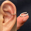 Cubic Zirconia Ear Cuff Clip On No Piercing Wrap Earring - Image 21