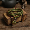 Natural Chinese Sandalwood 108 Prayer Beads Mala Bracelet Necklace 6mm Buddhist Buddha Rosary Elastic Wrist Jewelry Luck Amulet - Image 6