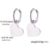 Stainless Steel Gold Color Drop Earrings Women Round Heart Flower Sun Totem Pendant Hoop Earrings Jewelry Gift - Image 23