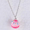 Kawaii Cake Charm Necklace with Link Chain - Image 2