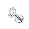 1PC Titanium 16G Square &Round CZ Labret Medusa Monroe Piercing Helix Cartilage Conch Tragus Lobe Stud Earring Jewelry - Image 36