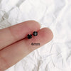Silver Jewelry Women Cute Tiny Clear Crystal CZ Stud Earrings Gift for Girls Lady - Image 8