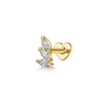 Silver Zircon Stud Earrings 1PC Eight pointed star Women Gold/Silver Heart Flat back piercing Jewelry Gift - Image 15