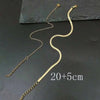 Double-Layer Snake Bone Chain Anklets for Women Simple Gold Color Personality Flat Foot Chain Body Jewelry Accessories - Image 4