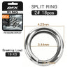 Bkk Fishing Split Rings High Strength Stainless Steel Double Loop Saltwater Freshwater - Image 15