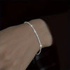 Set of Shiny Silver Plated Collarbone Chain Necklace Bracelet Jewelry, Women's Minimalist Starry Sky Accessories - Image 4