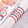 24pcs Handmade Black And Red Couple Lucky 7 Knots Bracelets - Image 6