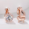 Mystic Rainbow Crystal Round Stone Clip Earrings For Women Rose Gold Silver Color Multicolor Zircon Jewelry Simple Gifts - Image 11