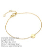 Charms 316 Stainless Steel Women's Adjustable Chain Charm Bracelet Hammered Glossy Minimalist Jewelry - Image 9