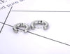 Stainless Steel Huggie Hoop Earrings in Gold-Tone or Silver-Tone - Image 5