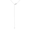Silver Minimalist Wheat Leaf Pendant Long Y-Shaped Necklace Jewelry for Women's Casual Style - Image 8