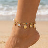 Colorful Crystal Zircon Metal Chain Anklets for Women Bohemia Starfish Shell Conch Tassel Bracelet On The Foot Beach Jewelry - Image 1